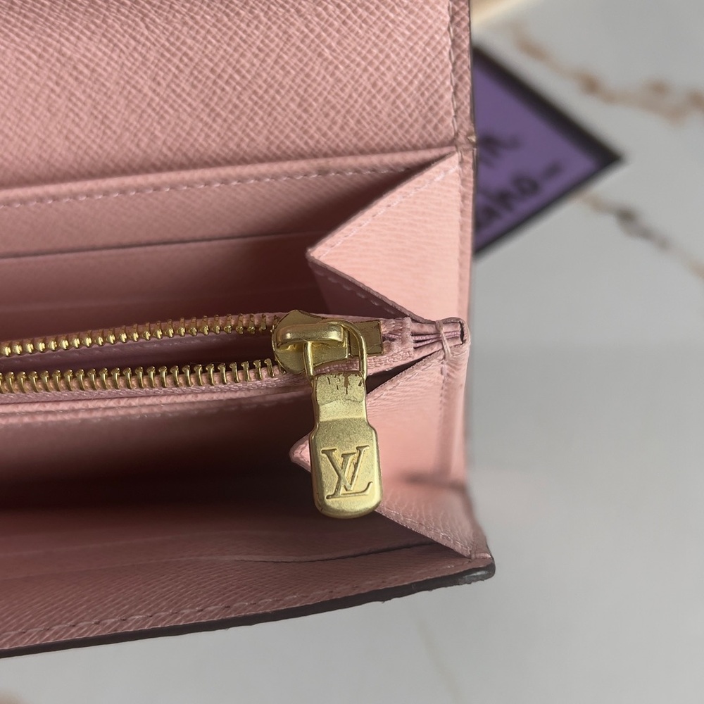 Authentic Louis Vuitton Sarah Wallet Ebene Pink - Picture 7 of 16
